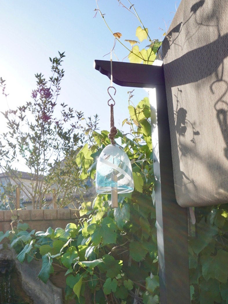 Handmade Art Glass Bell/Buoy Chimes / Hanging Decor Sun Catcher