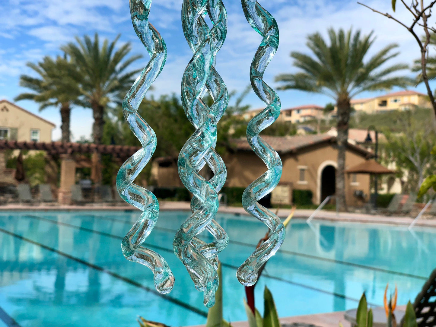 Free US Shipping~Handmade Art Glass Jellyfish Holiday Gift Hanging Decor Sun Catcher Wind Chimes