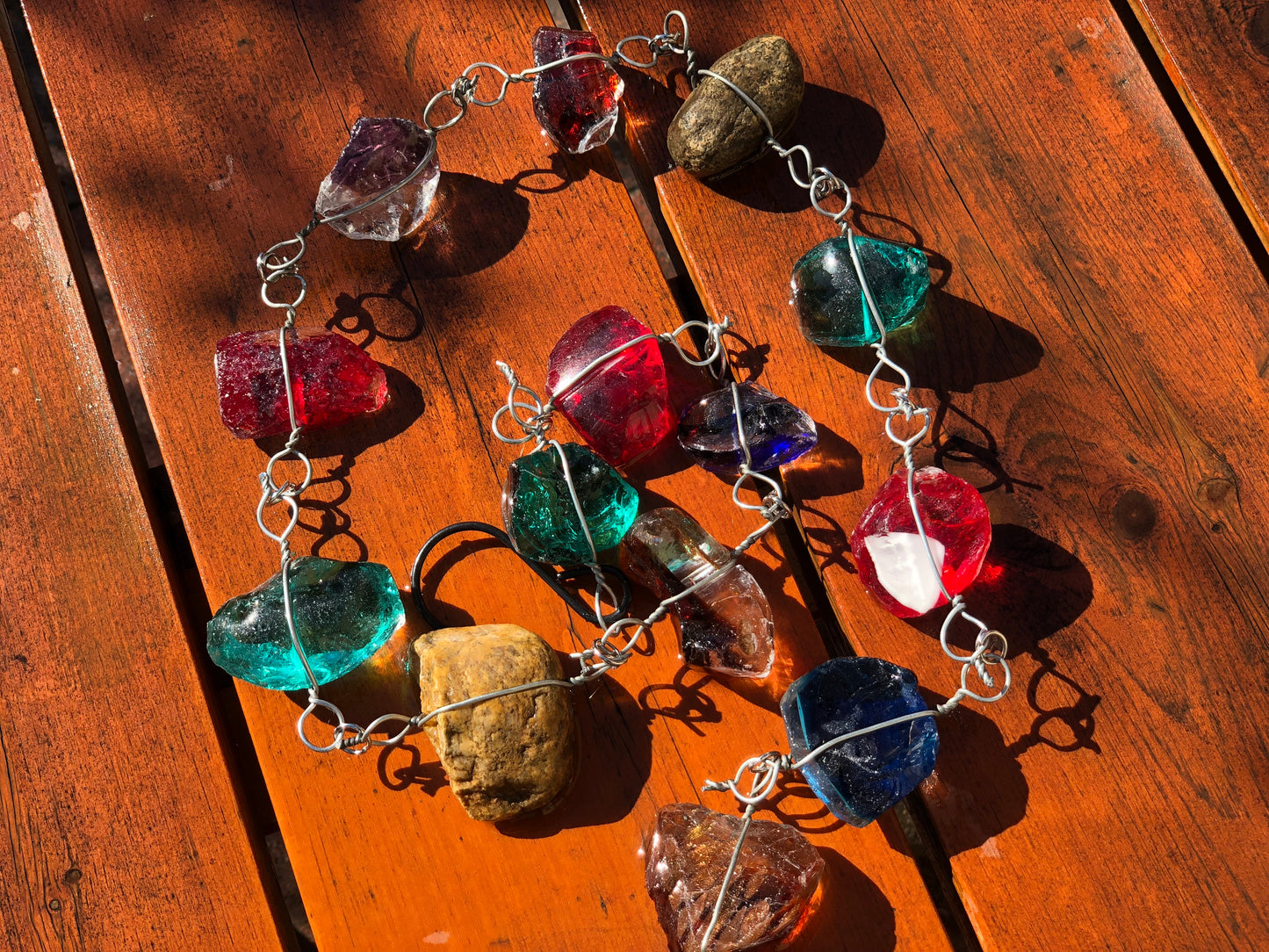 Art Glass Rock Rain Chain