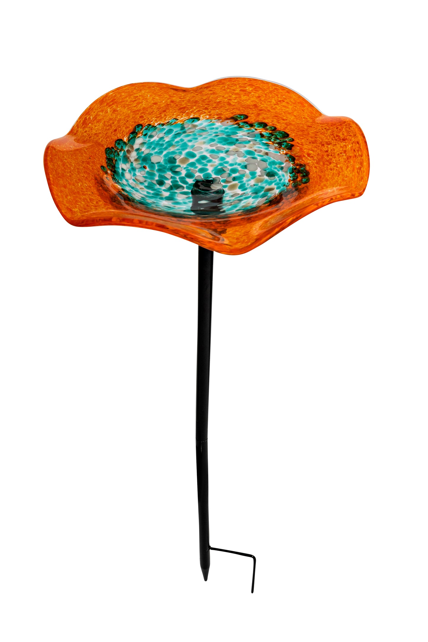 Large Art Glass Bee drinking/Bird Bath/ Sun Catcher Stake