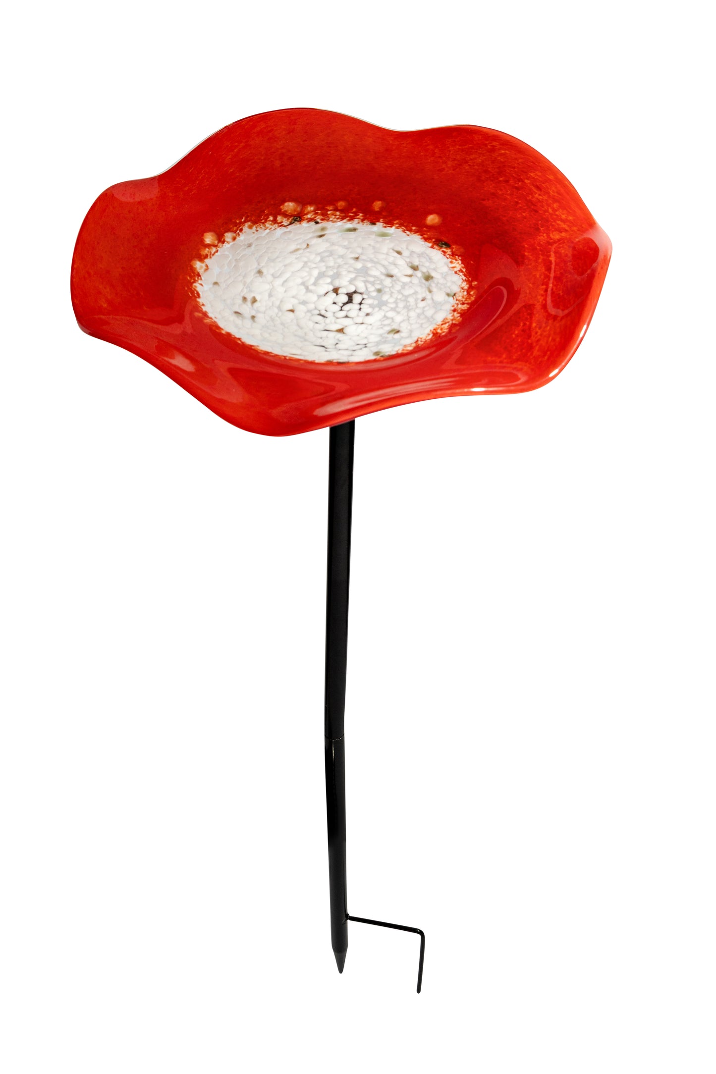 Large Art Glass Bee drinking/Bird Bath/ Sun Catcher Stake