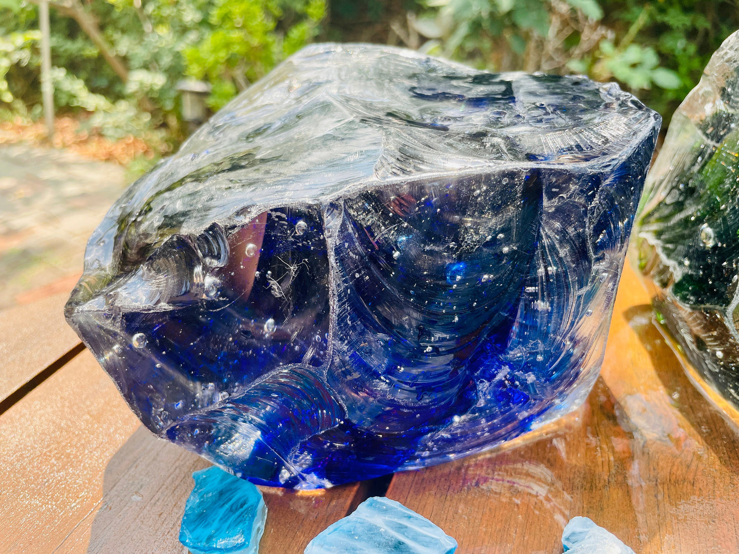 Large Volcanic Glass Rock chunk great for Garden Decor, Fish Tank, Planter, bowl etc. Indoor/Outdoor/Garden
